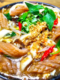 沙茶魷魚羹板條 的食譜成品照片