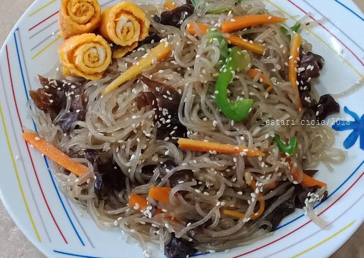 Resep Japchae, Soun ala korea, Lezat