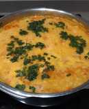 Sopa de lentejas rojas con jengibre y lima