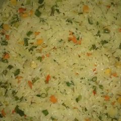 A picture of Coconut rice fried style.