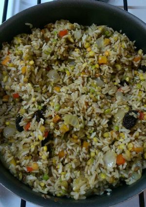 Una foto de Salteado vegano/vegetariano, sabroso y energetico