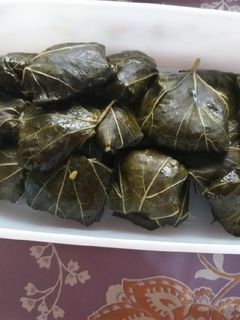 عکسی از دستور دلمه برگ مو