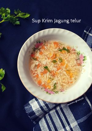 Foto resep Sup krim Jagung telur