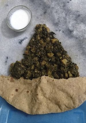 A picture of Aloo Methi💞.