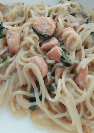 Foto resep Mpasi 1th - misoa cah salmon enak
