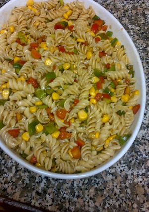 A picture of Macaroni salad.