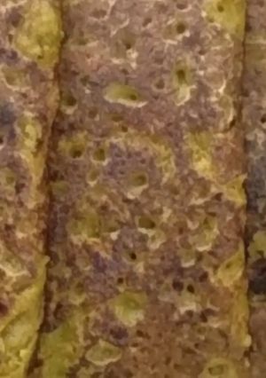 A picture of Chickpea flour veg cheela.