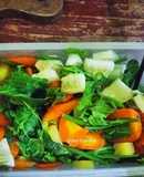 168). Salad Daun Labu Siam Saus Jeruk Nipis 🥕🥒🥔🍅🍋