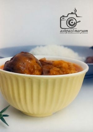 عکسی از دستور خورشت دال عدس با گوشت