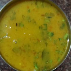 A picture of Yellow moong dal.