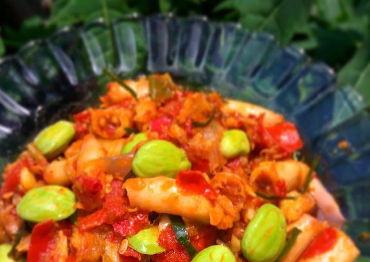 Rahasia Membuat Sambal Baby Cumi plus Pete By Mama Ashoka, Enak Banget