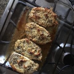 A picture of Parmesan-Dijon Crusted Pork Chops.
