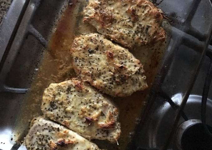 Parmesan-Dijon Crusted Pork Chops