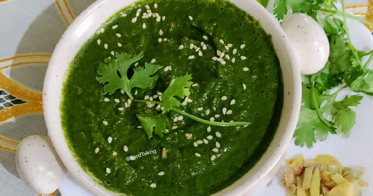 Dhania/Green Coriander leaves Chutney Recipe by Dr.Madhumita Mishra