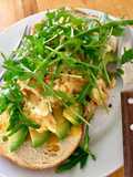 Scrambled Eggs Breakfast Bagel