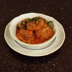 A picture of Beef and Sausage Meatballs.
