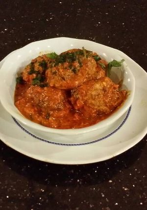 A picture of Beef and Sausage Meatballs.