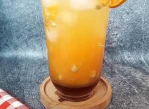 Foto resep Es Jeruk Madu
