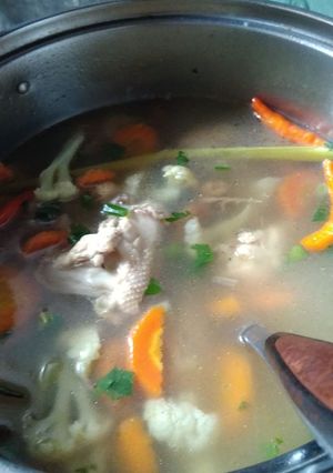 Foto resep Sop ayam pecok simpel