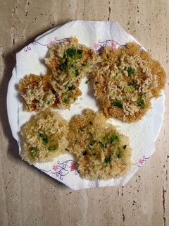 Hình của món Cơm cháy mỡ hành.