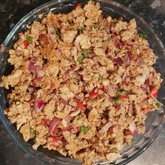 Onion Pepper Scrambled Egg A picture of Onion Pepper Scrambled Egg.