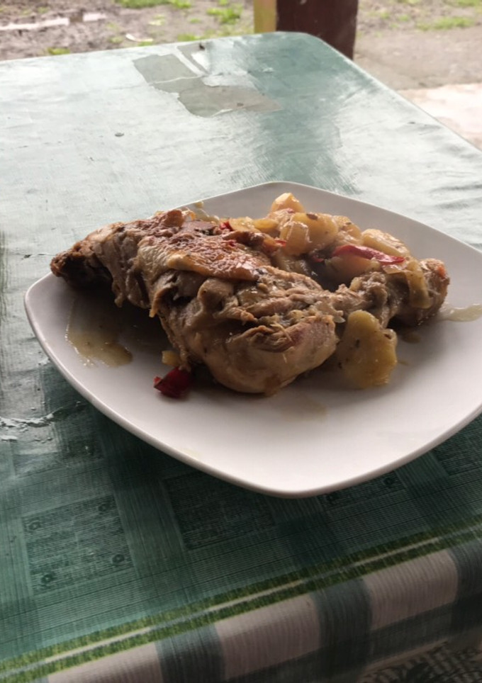Una foto de Pollo al disco