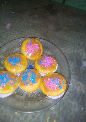 Una foto de Cupcakes de zanahoria con relleno
