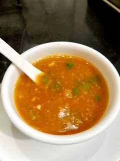 A picture of Tomato Carrot Soup.