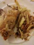 Pollo con finocchi gratinati al forno - ricetta light