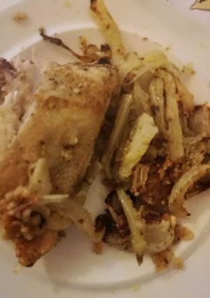 Foto di Pollo con finocchi gratinati al forno - ricetta light