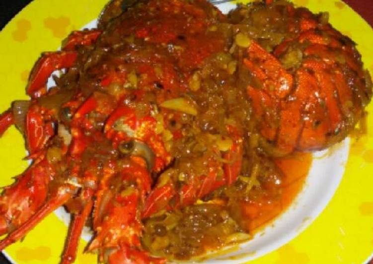 Resep Lobster saus padang day 27 Anti Gagal