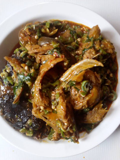 A picture of Ottong soup (Efik Okro soup).