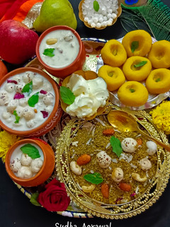 जन्माष्टमी स्पेशल भोग प्रसाद थाली (Janmashtami special bhog prasad thali recipe in hindi) रेसिपी मुख्य फोटो