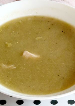 A picture of My Creamy Chicken, Leek & Potato Soup 😋.