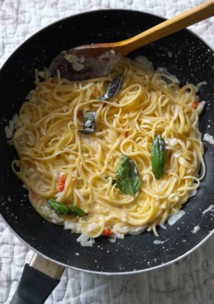 Foto resep Fettucini carbonara