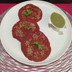 A picture of Healthy Beetroot Chana Sattu Mini Cheela.