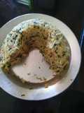Arroz a la florentina con acelga