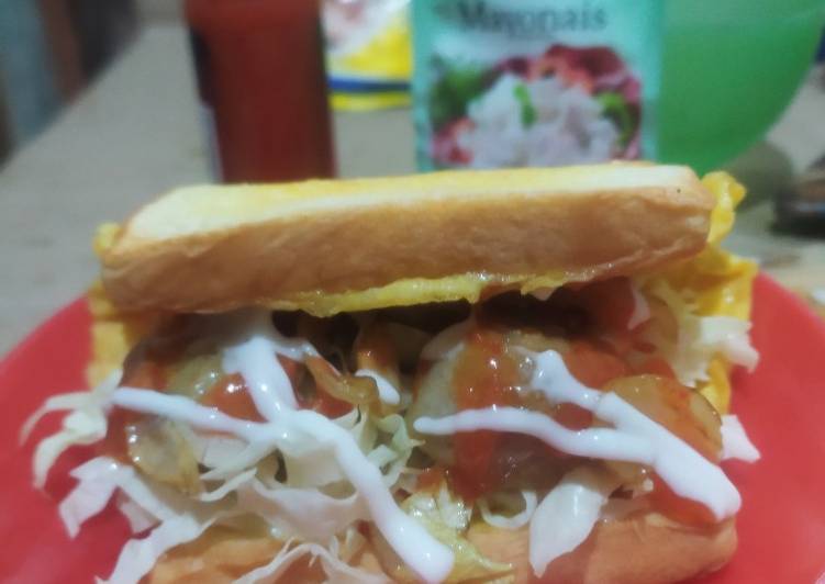 Siap Saji Sandwich mini sederhana Sedap