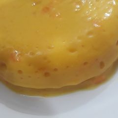 Mango jelly pudding A picture of Mango jelly pudding.