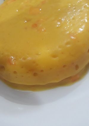 A picture of Mango jelly pudding.