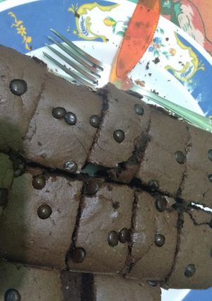 Foto resep Fudgy Brownies Chocochips Panggang Oven Listrik