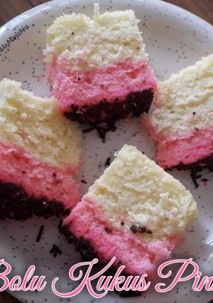 Foto resep 🌺Bolu Kukus Pinky (Super Lembut)