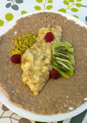 Une photo de Galette de sarrasin fruitée