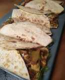 Fajitas de pollo y pimientos