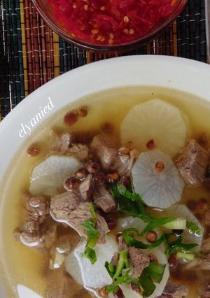 Foto resep Soto Bandung (daging+lobak) lunch gm diet