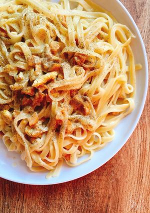 Foto resep Creamy Fettucine Carbonara