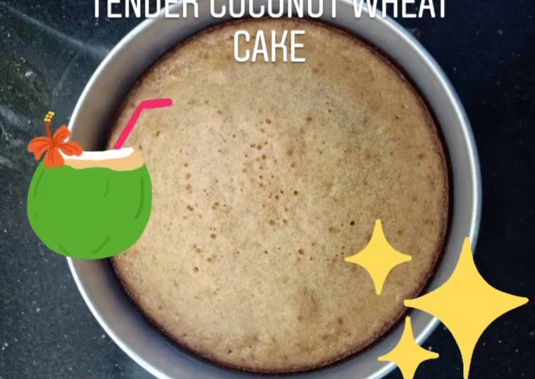 Steps to Make Perfect Tender coconut wheat cake