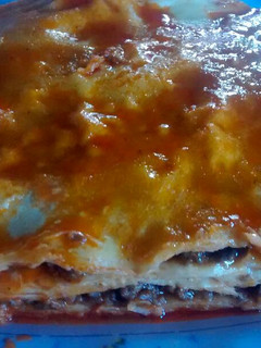 Una foto de Lasaña de carne molida con salsa boloñesa