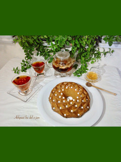 عکسی از دستور کیک چای و عسل
