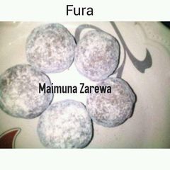 A picture of Millet ball/ home made fura.